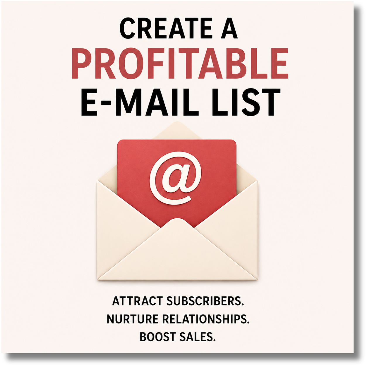 Create a Profitable E-Mail List